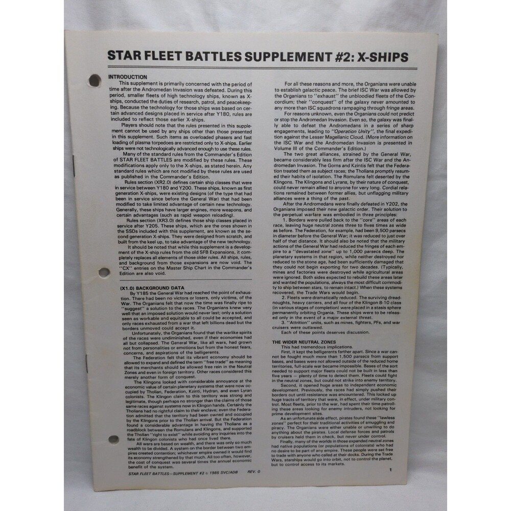 Star Fleet Battles Supplement #2 RPG Book